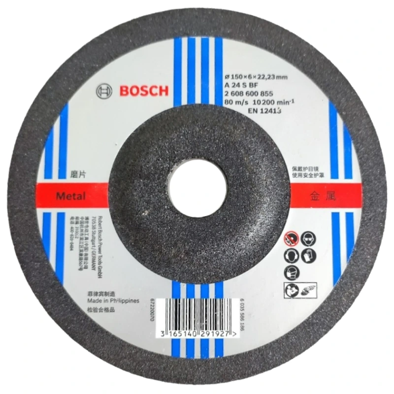 Đá Mài Sắt 150mm Bosch 2608600855 – Chính Hãng, Tiêu Chuẩn EN 12413