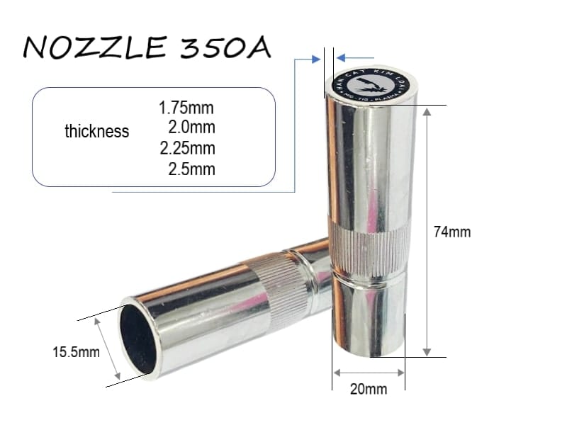 Chụp Khí Súng Hàn Mig 350A DHD0052 – Mạ Crom