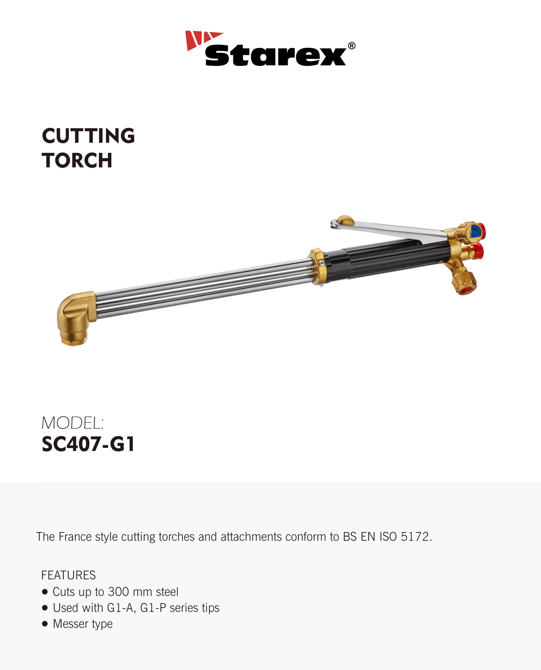 Mỏ Cắt Gió Đá V*Star SC407-G1 (Messer Style) – Heavy Duty, Công Nghệ Đức